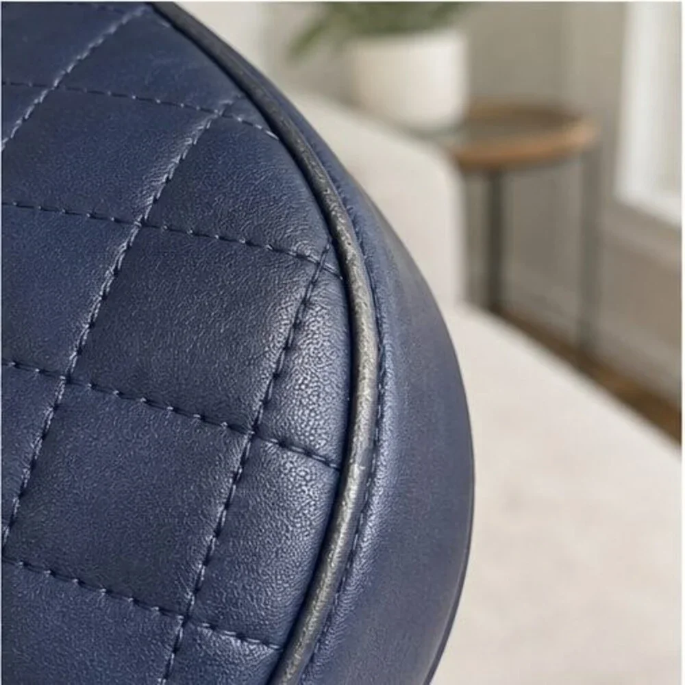 Navy Quilted Crossbody Bag